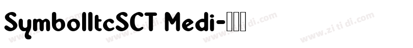 SymbolItcSCT Medi字体转换